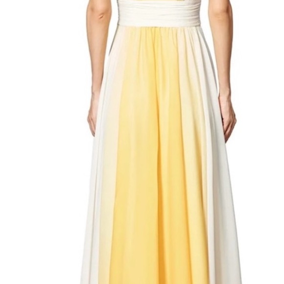 HALSTON - Lemon fade gown - Picture 3 of 5